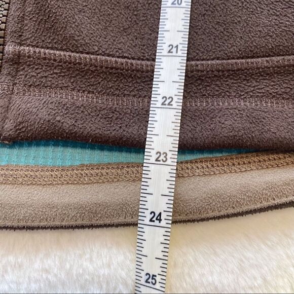 The North Face Brown Hooded Fleece Windwall Jacket Size Small - Picture 13 of 14